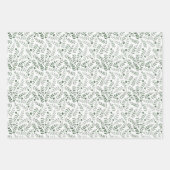 Drie kleuren: alle patronen van het schoorsteenbla inpakpapier vel (Voorkant 2)