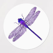 Drie kleuren Dragonfly Stickers (Design 1)