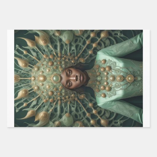 Drie kleuren, één mensheid - inpakpapier vel (Voorkant)