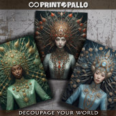 Drie kleuren, één mensheid - inpakpapier vel