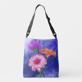Drie kleuren Gerberas Crossbody Bag Tas (Achterkant)