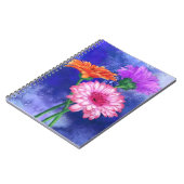 Drie kleuren-Gerberas-Notitieboek Notitieboek (Linkerzijde)