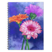 Drie kleuren-Gerberas-Notitieboek Notitieboek (Voorkant)
