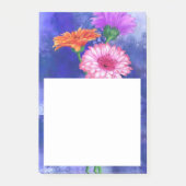 Drie kleuren Gerberas Post it Notes (Voorkant)