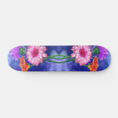 Drie kleuren gerberas skateboard - Schilderen (Horizontaal)