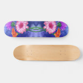 Drie kleuren gerberas skateboard - Schilderen (Horizontaal)