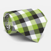 Drie kleuren Gingham Stropdas (Opgerold)