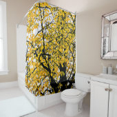 Drie kleuren in het najaar douchegordijn (In situ)