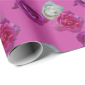 Drie kleuren Rozen Patroon Verpakkingspapier Cadeaupapier (Rol Hoek)