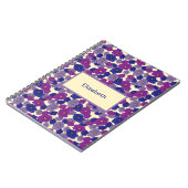 Drie kleuren van het patroon van het oppervlak van notitieboek (Linkerzijde)