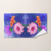 Drie kleurenset met gerberas Bath Bad Handdoek (Handdoek)