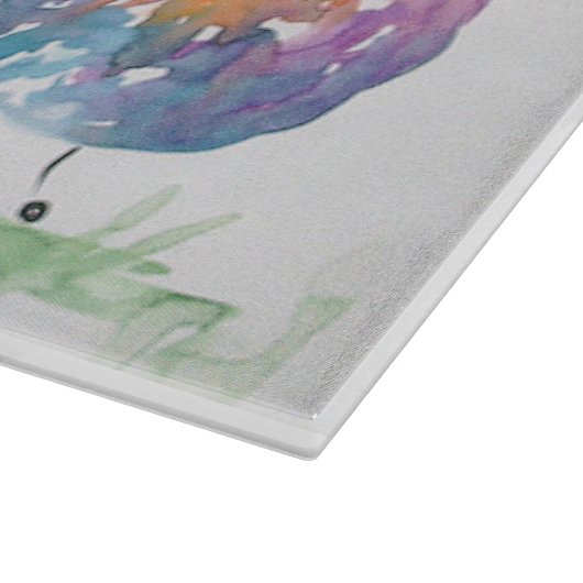 Drie kleurrijke dansschapen snijplank (Hoek)