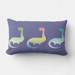 Drie kleurrijke dinosaurus kussen