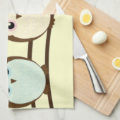 Drie kleurrijke eigenaars theedoek (Quarter Fold)