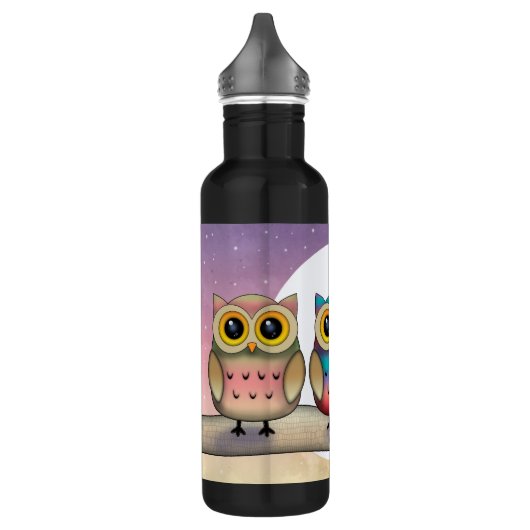 Drie kleurrijke eigenaars waterfles  (Links)