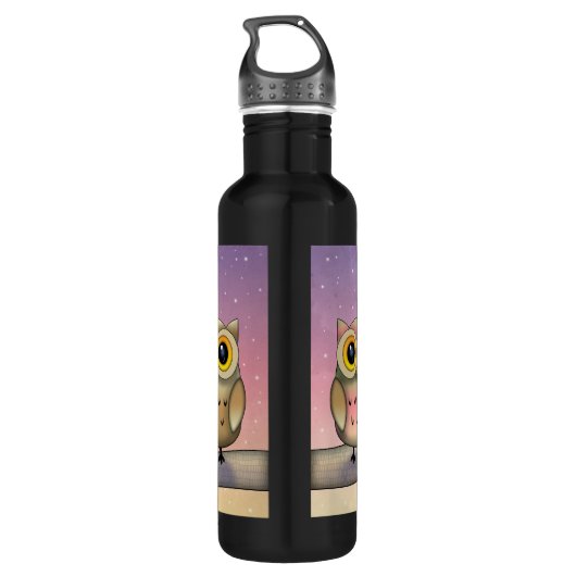 Drie kleurrijke eigenaars waterfles (Achterkant)