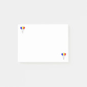Drie kleurrijke feestballonnen Post it Notes (Voorkant)