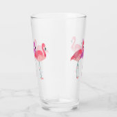 Drie kleurrijke flamingo's glas (Rechts)
