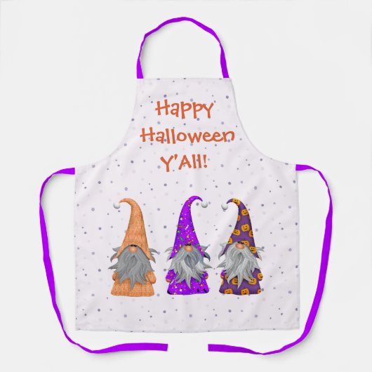 Drie kleurrijke Halloween-kabouters Schort (Voorkant)