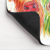 Drie kleurrijke koeien muismat (Hoek)