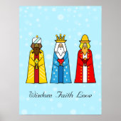 Drie kleurrijke koningen poster (Voorkant)