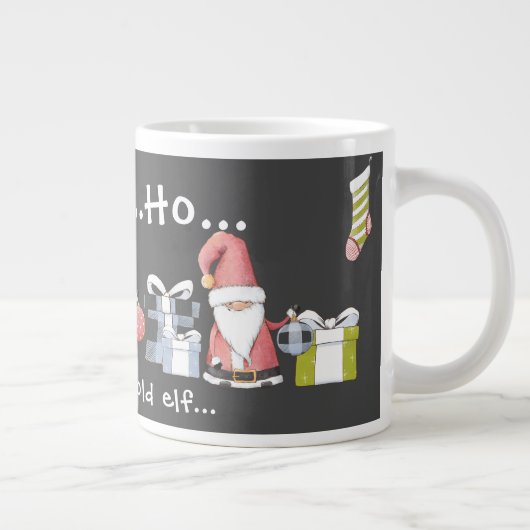 Drie kleurrijke Santa Gnomen Grote Koffiekop (Rechts)