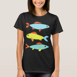 DRIE KLEURRIJKE VIS - 3 Vissen in Levendig Blauw, T-shirt