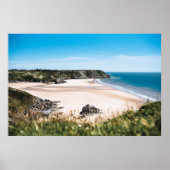 DRIE KLIFFEN BAY, GOWER, WALES POSTER (Voorkant)