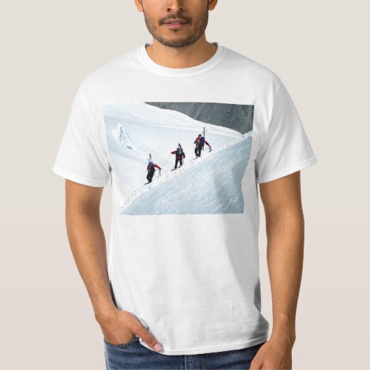 Drie klimmers, Mont Blanc T-shirt (Voorkant)
