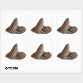 Drie knelpunten vierkante sticker (Vel)