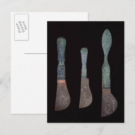 Drie Knives uit Pompeii, Roman, c.100 BC-79 AD Briefkaart (Voorkant / Achterkant)