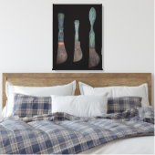 Drie Knives uit Pompeii, Roman, c.100 BC-79 AD Canvas Afdruk (Insitu (Slaapkamer))