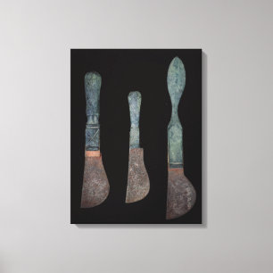 Drie Knives uit Pompeii, Roman, c.100 BC-79 AD Canvas Afdruk