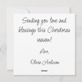 Drie knuffelberen in de Noordse natuur Feestdagenkaart (Achterkant)