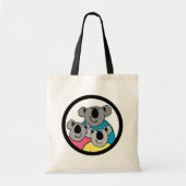 Drie Koala Beren Canvas tas (Voorkant)