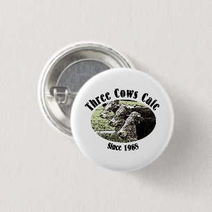 Drie Koeien Café, MECP Fictioneel Diner Ronde Button 3,2 Cm