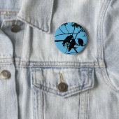 Drie koeien in een boom ronde button 5,7 cm (In situ)
