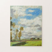 Drie Koeien in een pasta Monet Fine Art Legpuzzel (Verticaal)