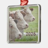 Drie koeien in een rij ornament (Links)