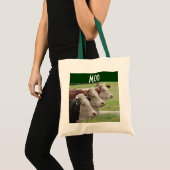 Drie koeien in een rij tote bag (Voorkant (product))