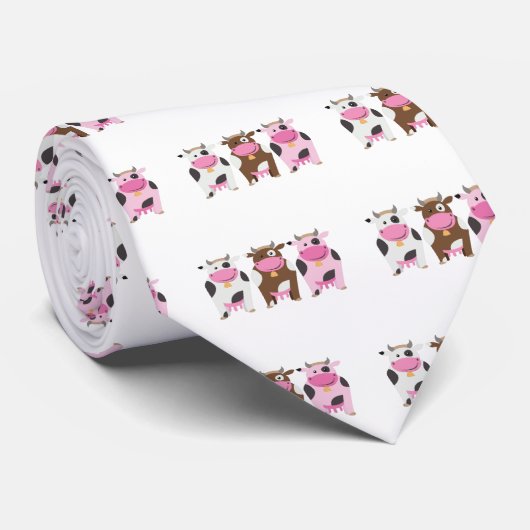 Drie koeien stropdas (Opgerold)