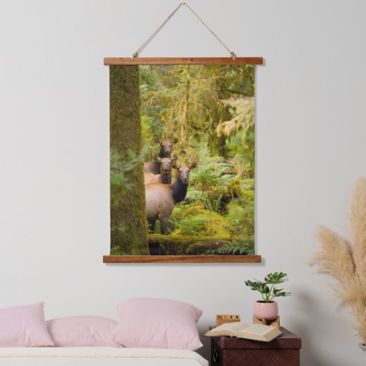 drie Koeien van roosevelt elk over Uitzicht Hangend Wandkleed (Slaapkamer)