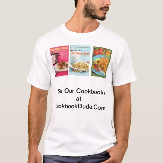Drie koekjes op CookBookGuy.Com T-shirt (Voorkant)