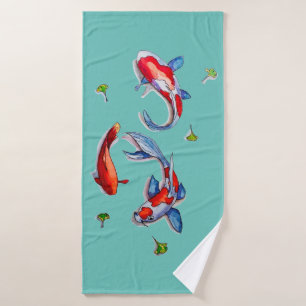 drie kois badhanddoek