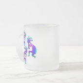 Drie Kokopelli #37 Matglas Koffiemok (Voorkant links)