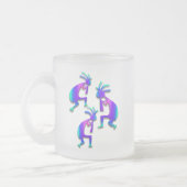 Drie Kokopelli #37 Matglas Koffiemok (Links)