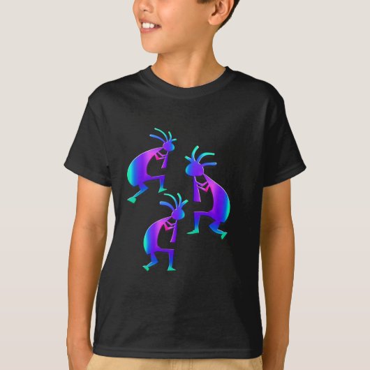 Drie Kokopelli #37 T-shirt (Voorkant)