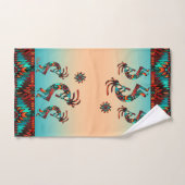 Drie Kokopelli die de dichte doezelset van de flui Bad Handdoek (Handdoek)