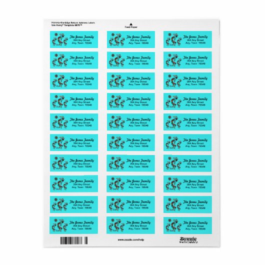 Drie Kokopelli Return Address Label (Full Sheet)