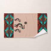 Drie Kokopelli speelt de flank Bad Handdoek (Handdoek)